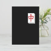 Invitation Jeu Chinois Basé sur des Tuiles de Mahjong Gamepla (Debout devant)