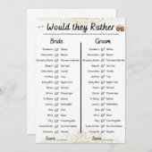 Invitation Jeu conjoint Bachelor/Bachelorette (Devant / Derrière)