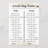 Invitation Jeu conjoint Bachelor/Bachelorette (Devant)