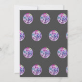 Invitation Jeu d'anniversaire Cristaux Jeu de Fête de fille d (Dos)