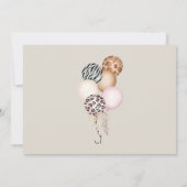 Invitation Jeu d'Anniversaire de balloon animal Peek-a-boo (Dos)