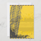 Invitation Jeu d'anniversaire de construction (Dos)