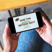 Invitation Jeu d'Anniversaire de football de garçon Personnal