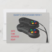 Invitation Jeu d'anniversaire de jeu pour les garçons (Devant)