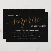 Jeu d'Anniversaire Noir & Or moderne