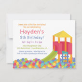 Invitation Jeu d'anniversaire pour les enfants (Devant)