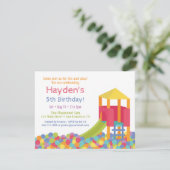 Invitation Jeu d'anniversaire pour les enfants (Debout devant)