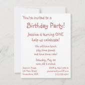 Invitation Jeu d'anniversaire vintage Jeu Trains (Dos)