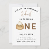 Invitation Jeu de 1er Anniversaire chinois (Devant)