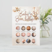 INVITATION JEU DE BABA AU BABY-SHOWER BÉBÉ OU BOURRELET DE BI (Debout devant)