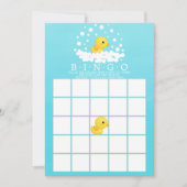 Invitation Jeu de Baby shower BINGO en caoutchouc mou (Devant)
