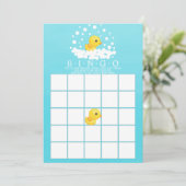 Invitation Jeu de Baby shower BINGO en caoutchouc mou (Debout devant)