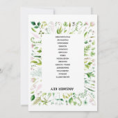 Invitation Jeu de baby shower de mariée à la bousculade WORD (Dos)