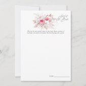 Invitation Jeu de Baby Shower Floral et Dentelle (Devant)