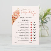 Invitation Jeu de Baby Shower Mariage : Devine qui est scoopé (Debout devant)