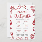 Invitation Jeu de Baby Shower Mariage : Devinez le Nom de ces (Devant)