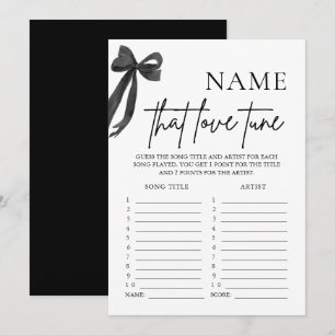 Invitation Jeu de baby shower Mariage Nom De Cette Chanson D'