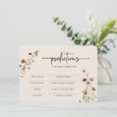 Invitation Jeu de Baby shower moderne (Debout devant)