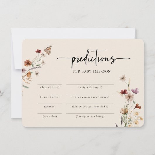 Invitation Jeu de Baby shower moderne (Devant)