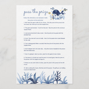 Invitation Jeu de Baby Shower : Passez le Prix Bébé sous l'Oc