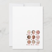 Invitation Jeu de Baby Shower Perle - Nom éditable, 5x7 (Dos)