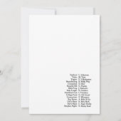 Invitation Jeu de Baby Shower Perle - Nom éditable, 5x7 (Dos)