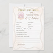 Invitation Jeu de Baby Shower Perle - Nom éditable, 5x7 (Devant)