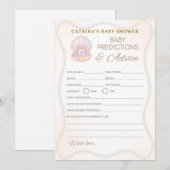 Invitation Jeu de Baby Shower Perle - Nom éditable, 5x7 (Devant / Derrière)