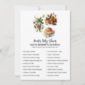 Invitation Jeu de baby shower pour les envies de crème glacée (Devant)