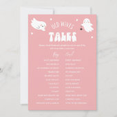 Invitation Jeu de Baby Shower sur les Croyances de Vieilles F (Devant)