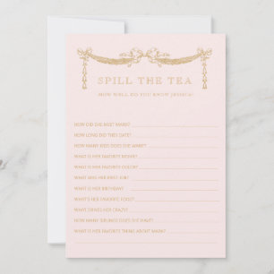 Invitation Jeu de baby shower 'Swag avec rubans   Cassez les 