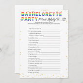 Invitation Jeu De Bachelorette Lesbienne, Le Plus Probable À (Devant / Derrière)