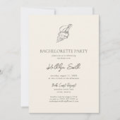 Invitation Jeu de Bachelorette Ocean de Shell Beach moderne (Devant)