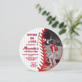 Invitation Jeu de baseball à thème Enfant Ado fête d'annivers (Debout devant)