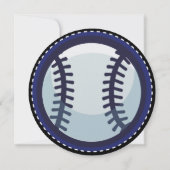 Invitation JEU DE BASEBALL Sports Anniversaire de enfant Part (Dos)