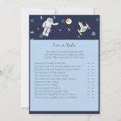 Invitation Jeu de bébé astronaute dans l'espace extra-atmosph (Devant)