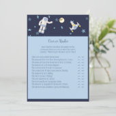 Invitation Jeu de bébé astronaute dans l'espace extra-atmosph (Debout devant)