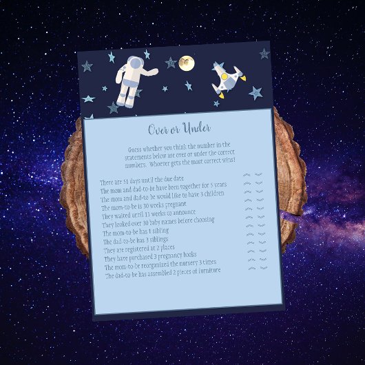 Invitation Jeu de bébé astronaute dans l'espace extra-atmosph