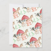 Invitation Jeu de Bing Baby shower rustique (Dos)