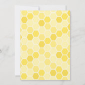Invitation Jeu de Bingo de Baby shower d'abeilles (Dos)
