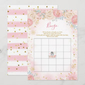 Invitation Jeu de Bingo de Flamme de neige d'hiver Pingouin (Devant / Derrière)