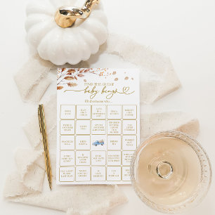 Invitation Jeu de bingo de garçon de citrouille d'automne Tro