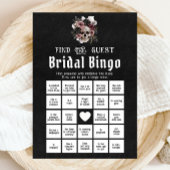 Invitation Jeu de bingo de mariage gothique Halloween pour tr