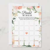 Invitation Jeu de Bingo imprimable pour la douche de mariée F (Devant)