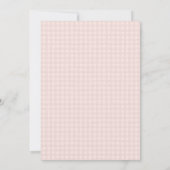 Invitation Jeu de bingo pour bébé à motif gingham floral oie  (Dos)