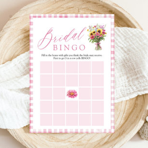Invitation Jeu de bingo pour enterrement de vie de jeune fill