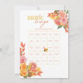 Invitation Jeu de Bingo pour la Mariée Citron  (Devant)