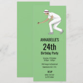 Invitation Jeu de boules sur gazon (Devant / Derrière)