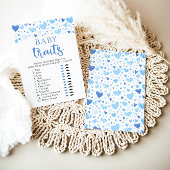 Invitation Jeu de caractéristiques de bébé à la douche de béb