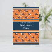 Invitation Jeu de championnat d'Orange et de Navy (Debout devant)